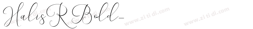 HalisR Bold字体转换